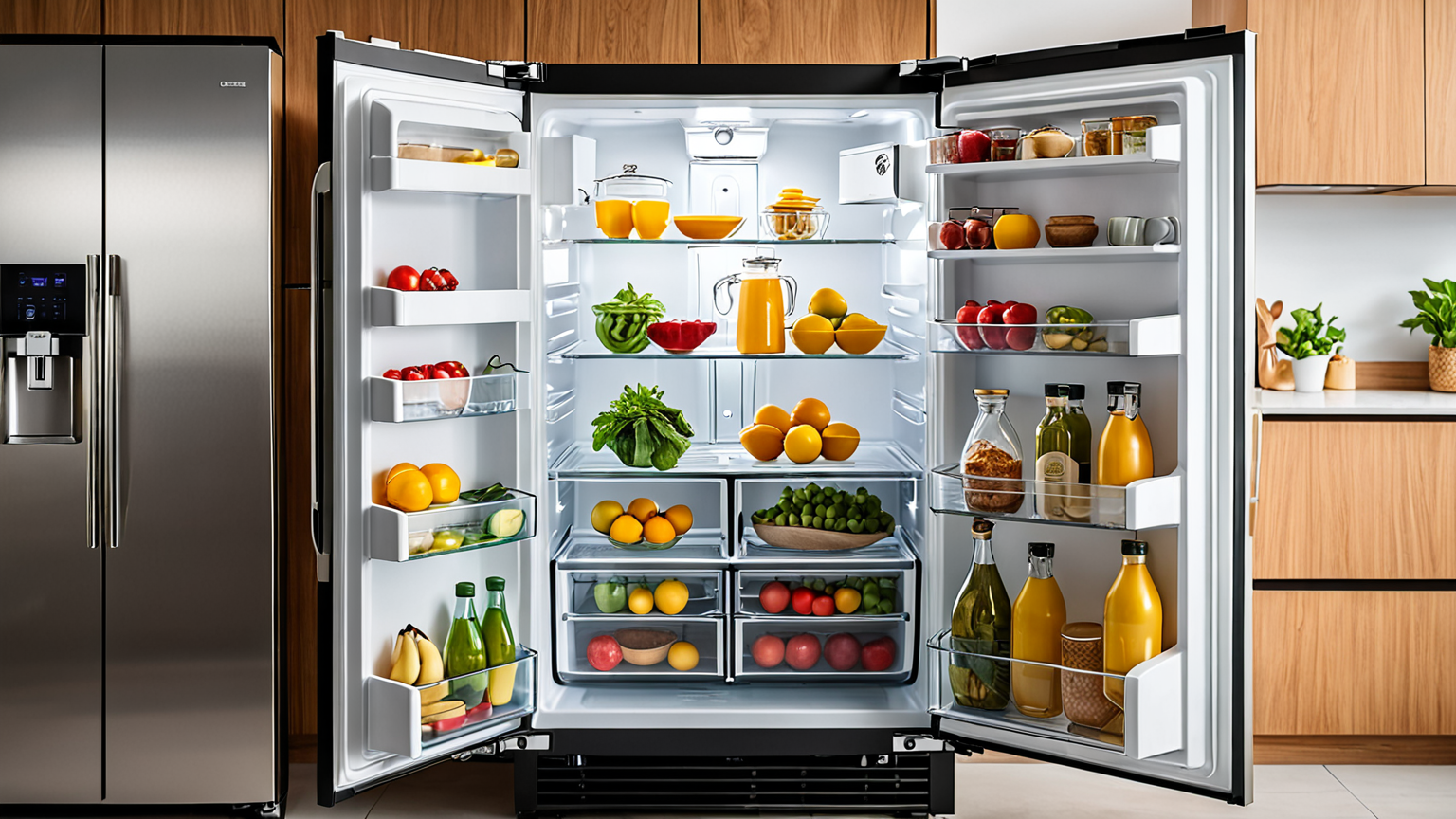 チルド室掃除中の写真