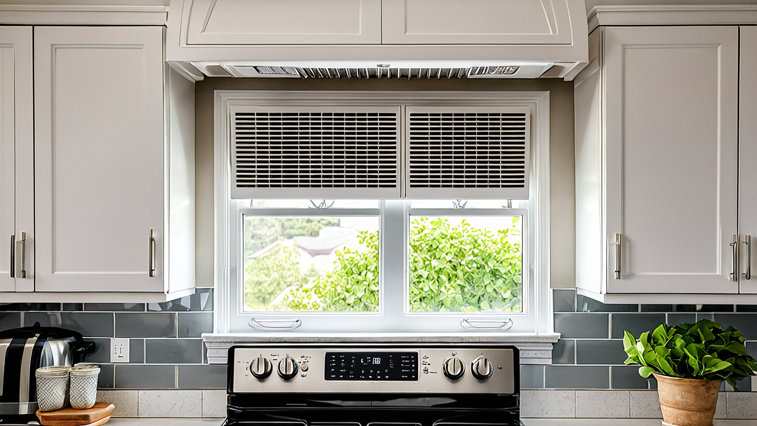 キッチンの換気扇と網戸のイメージ