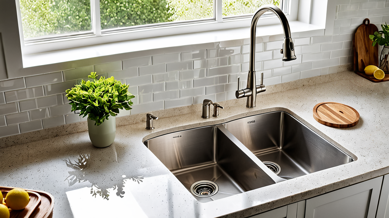 排水口の蓋を外して掃除している様子