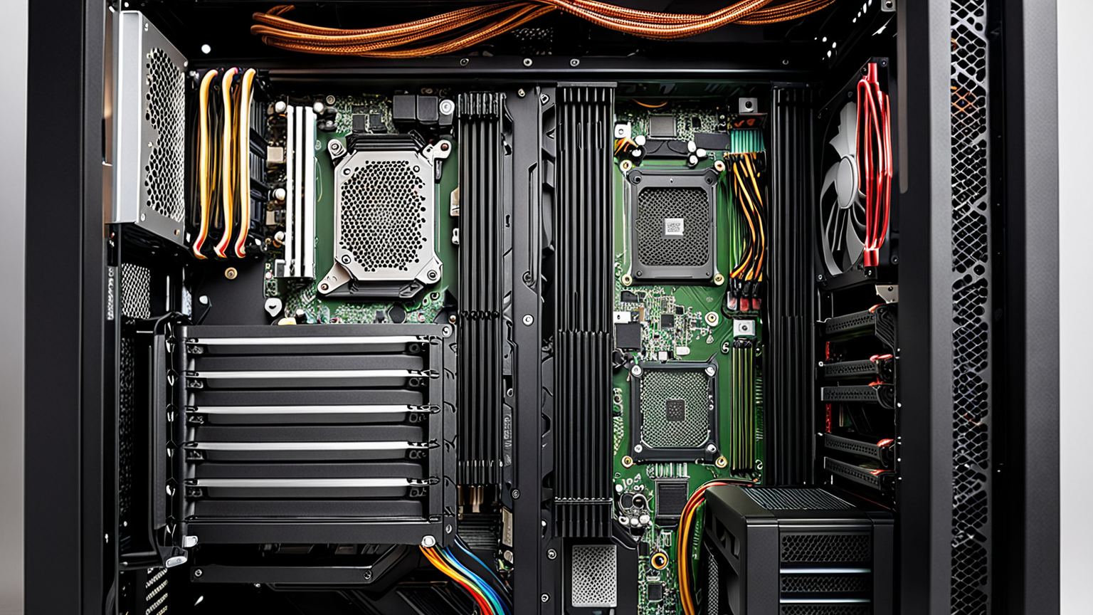 パソコン内部のハードウェア点検イメージ