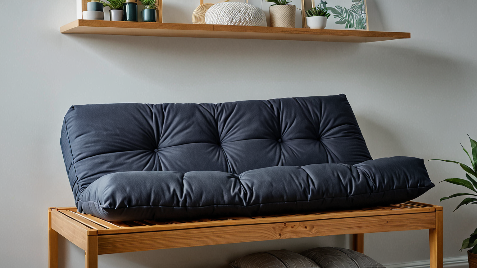 きれいに収納された布団と除湿剤