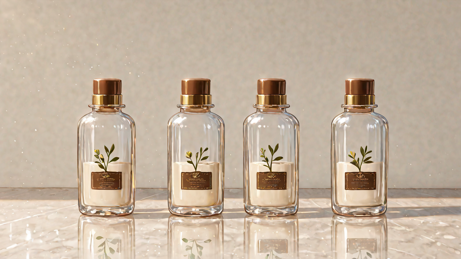 涼しげなスキンケアアイテムと化粧下地