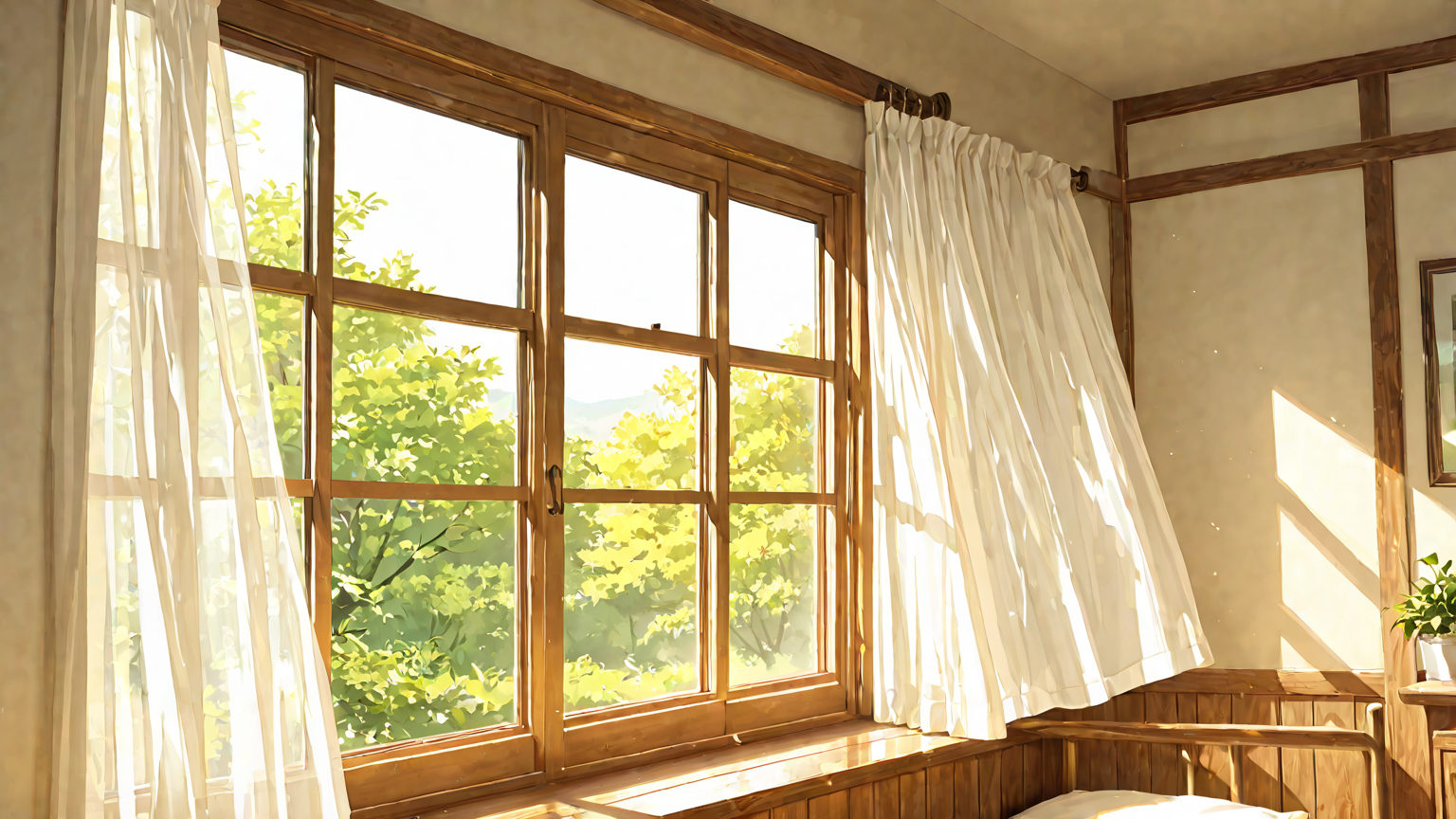 涼しい室内で過ごす女性