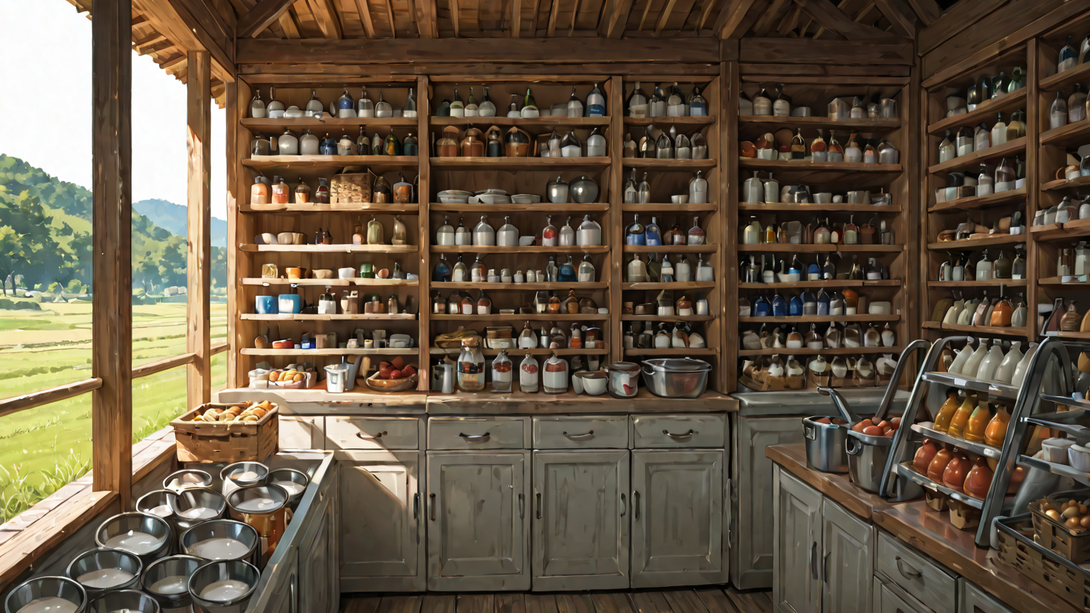 冷凍庫で保存された牛乳