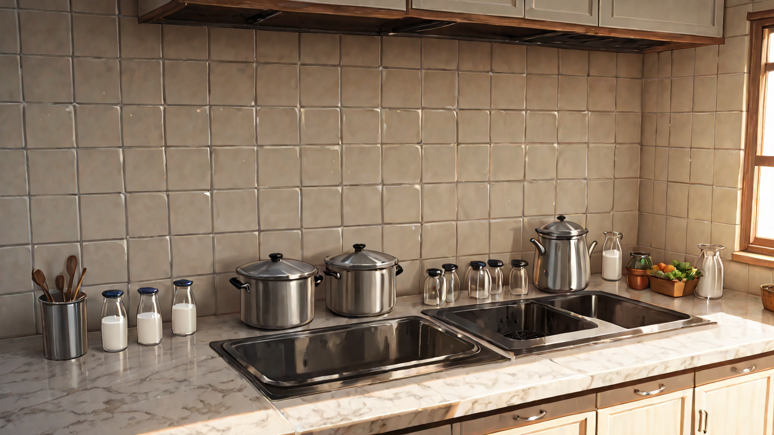 冷凍用小分け容器に入った牛乳