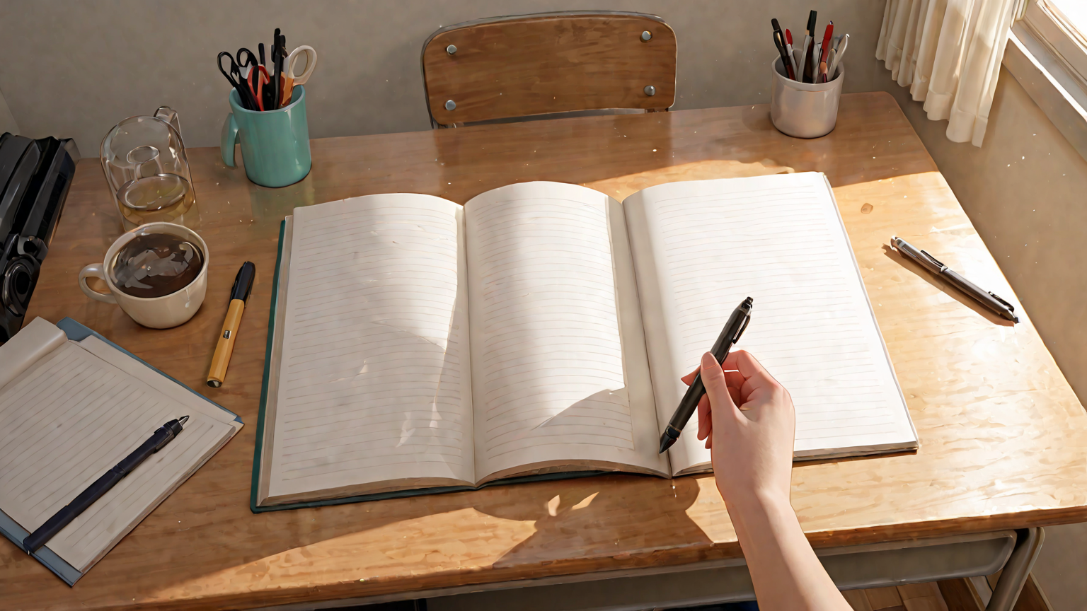 節約アイテムとメモ帳のイメージ