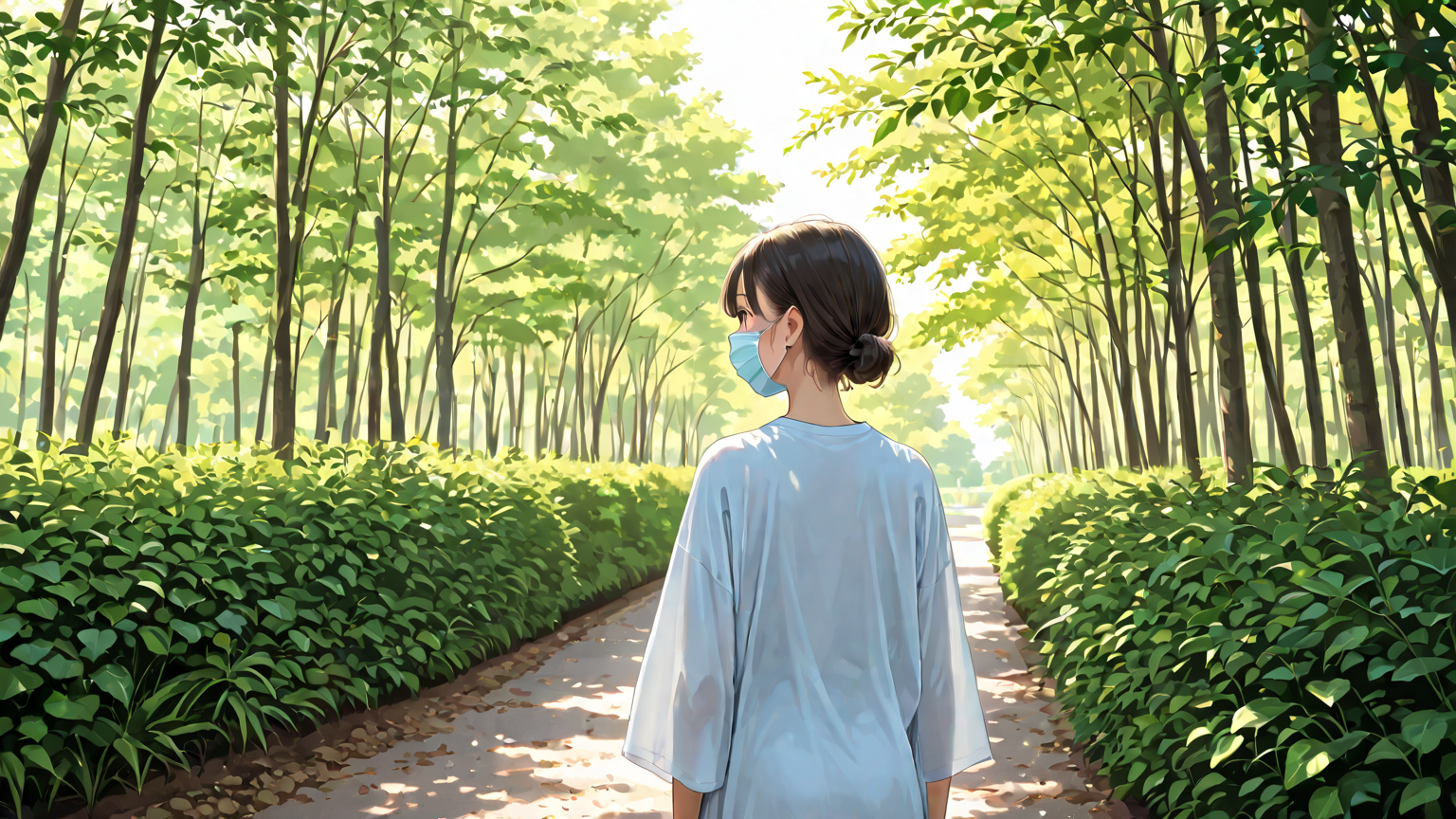 冷感素材マスクのイメージ