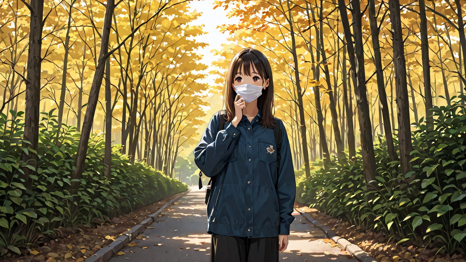 マスクを交換するイメージ