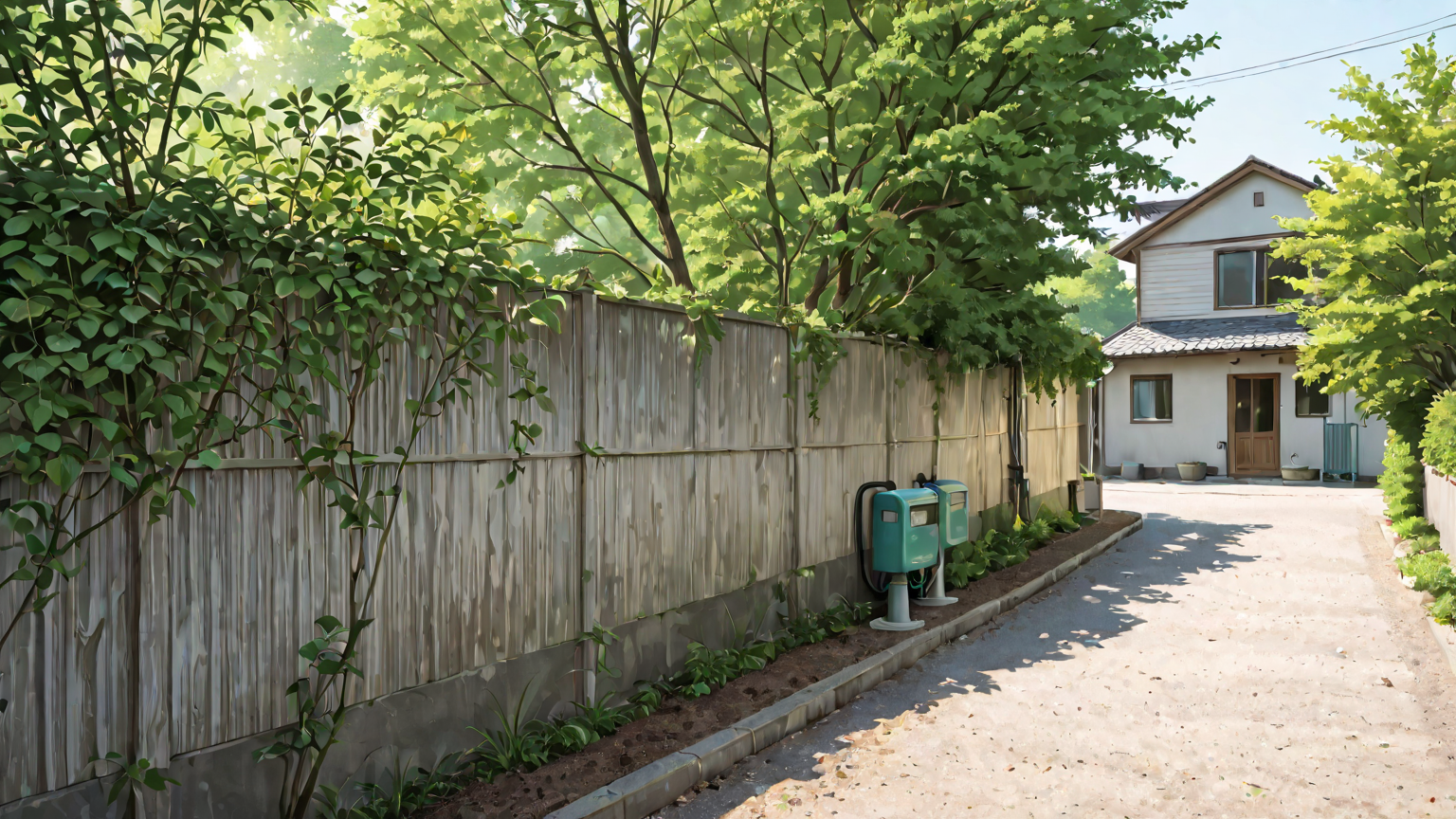 電気メーターの数値をチェックする様子