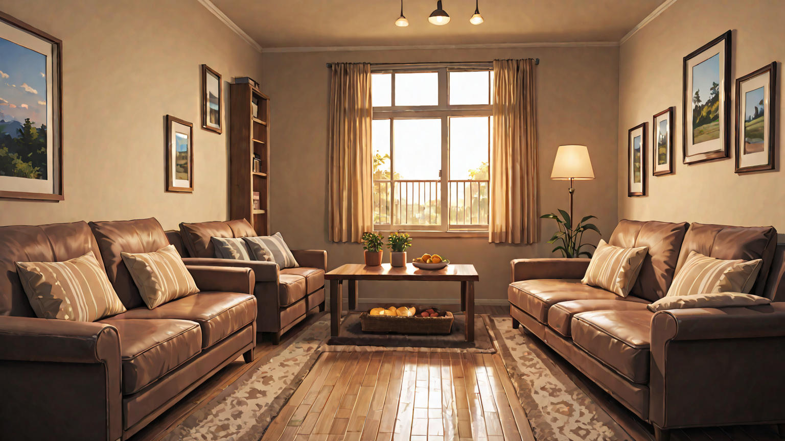 節電を意識して電気を消す家族