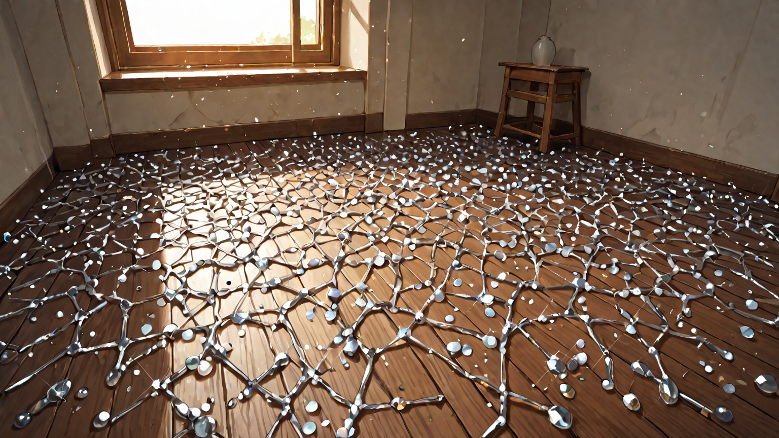 プロの手によるシルバーアクセサリーのクリーニング作業