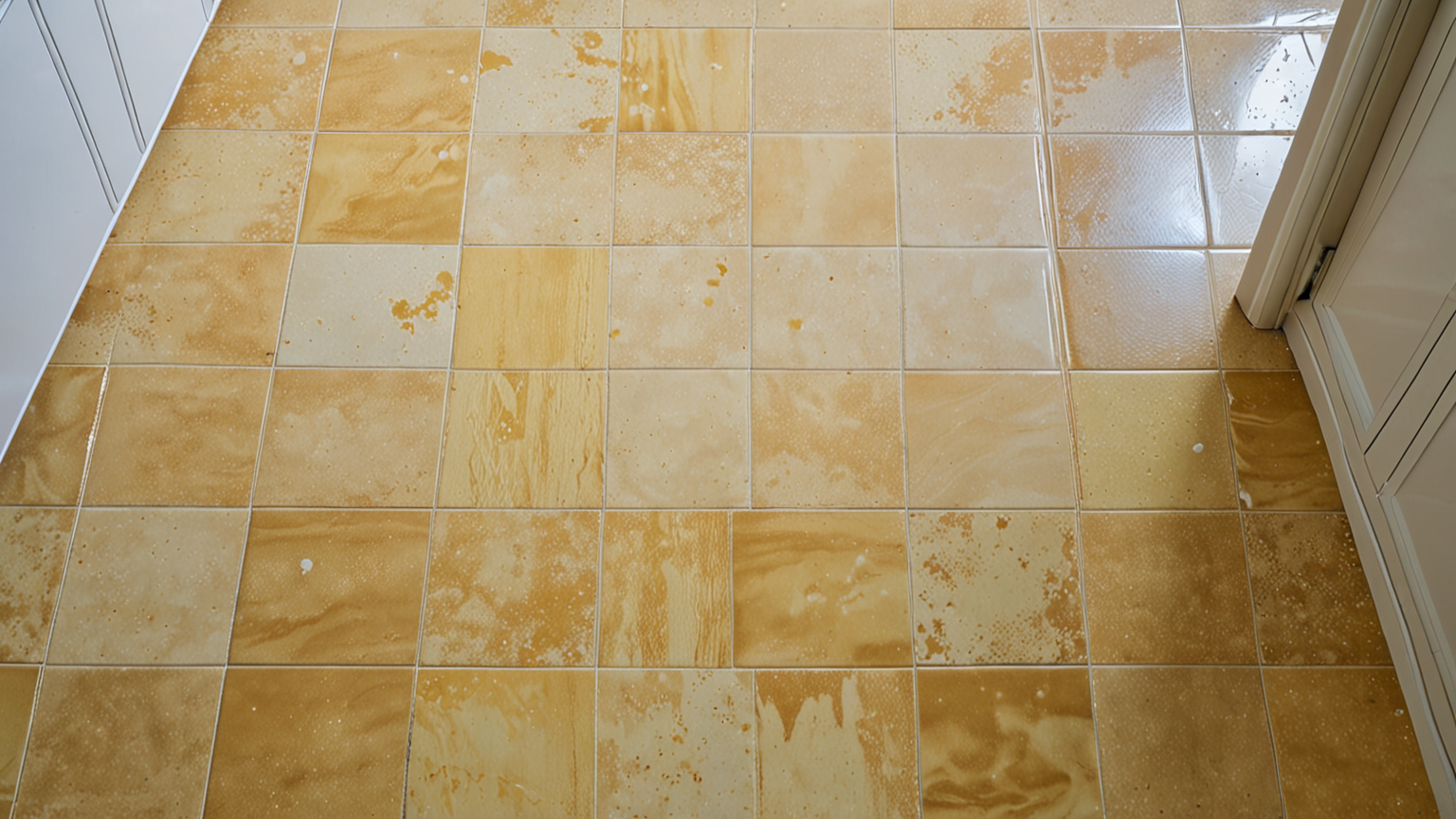 トイレ 床 黄ばみ クッションフロアのイメージ画像