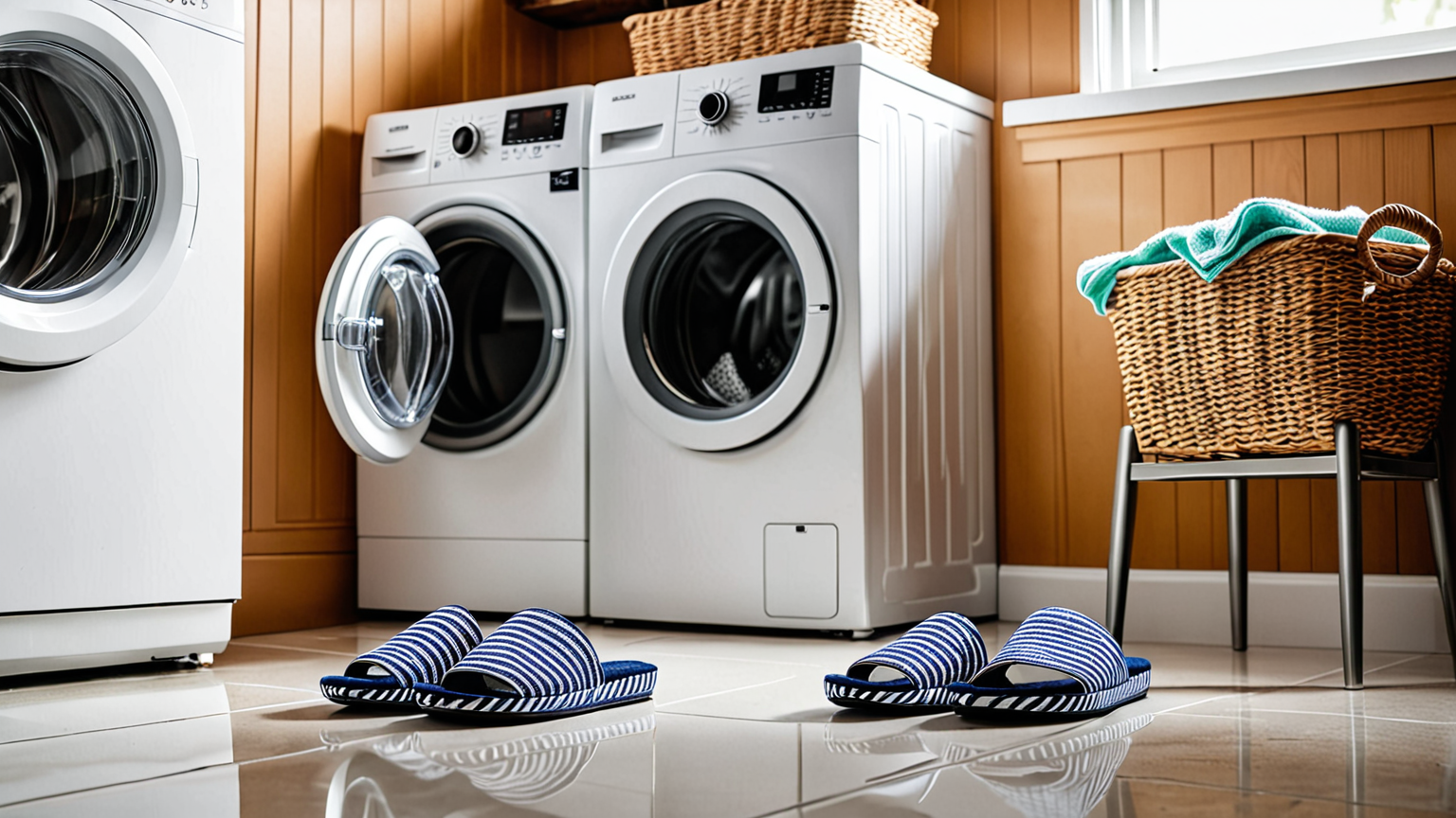 スリッパ 洗い方 洗濯機 手洗いのイメージ画像