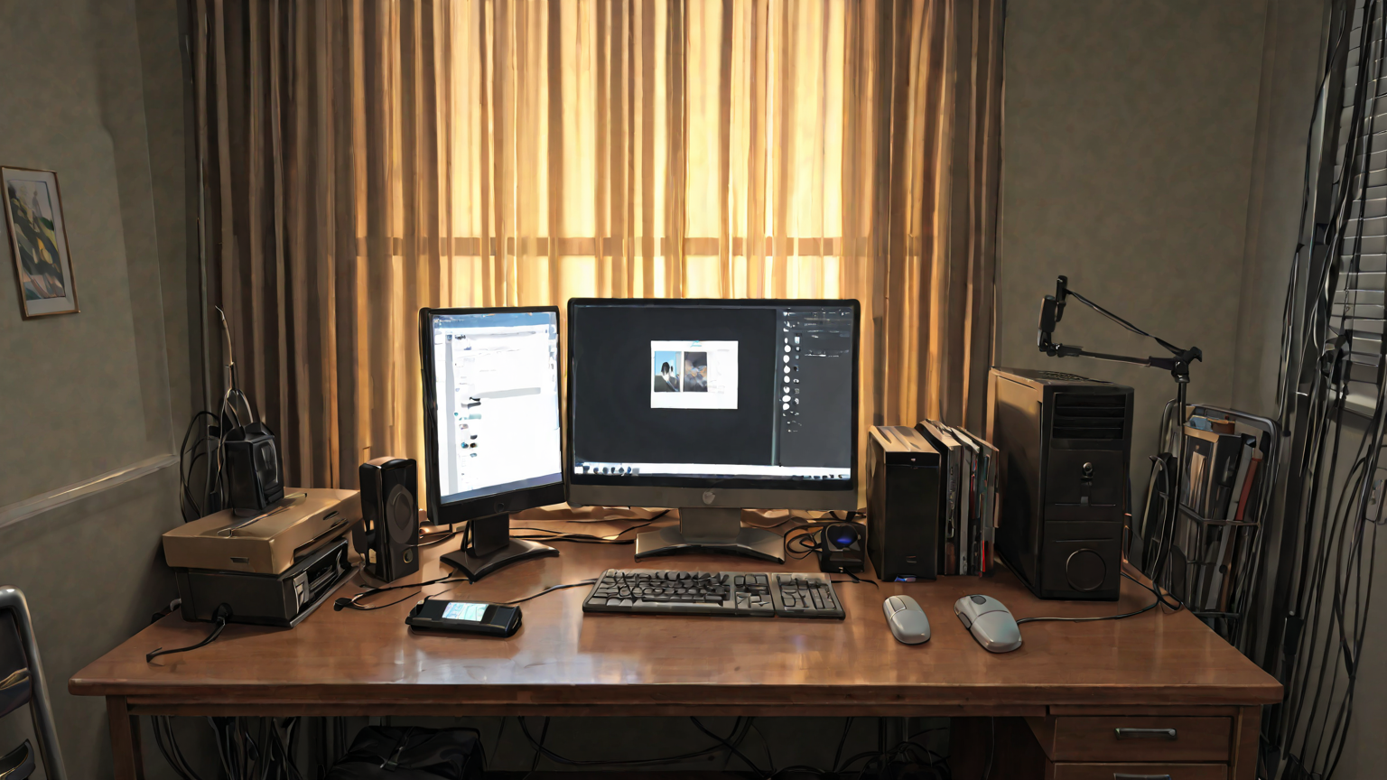 ルーターとパソコンが接続されているイメージ