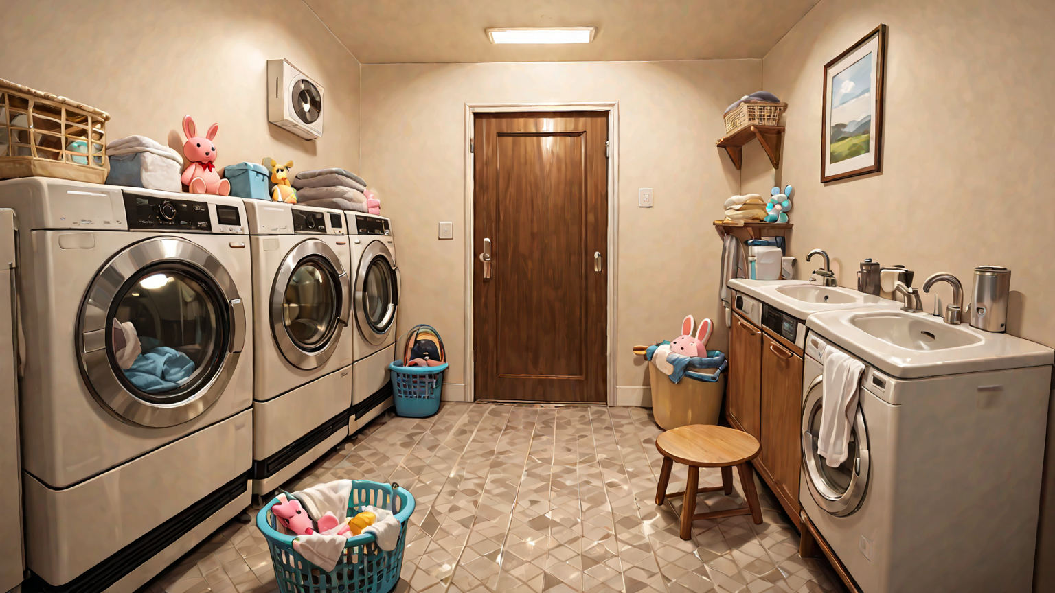 ぬいぐるみの洗濯で気をつけるポイントのイラスト