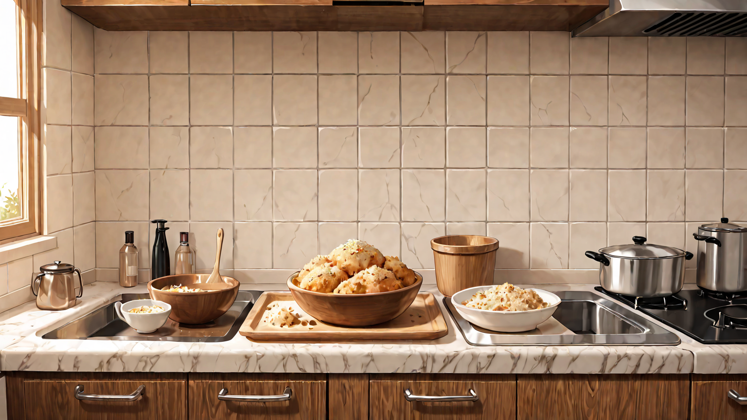 カビが生えたパン粉と新品のパン粉