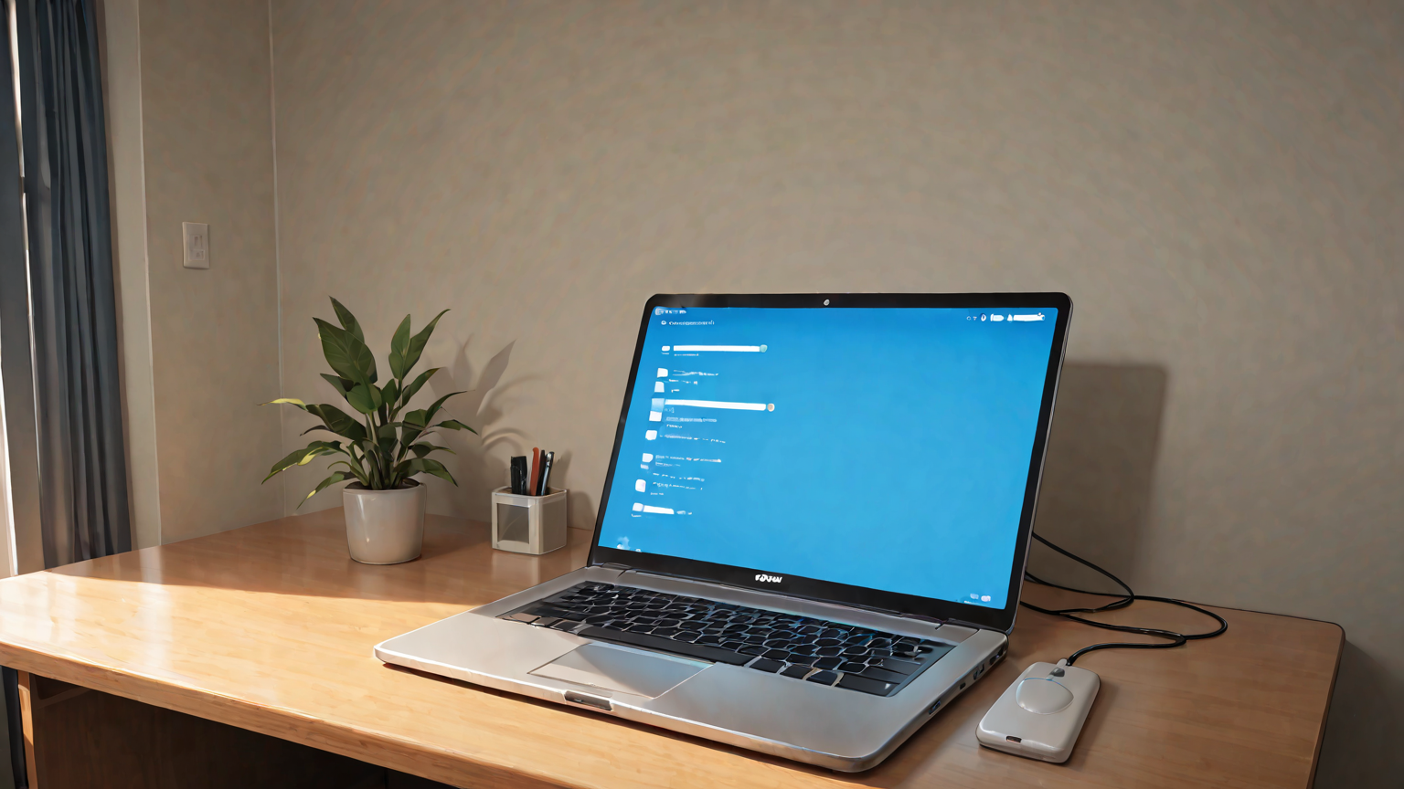 セーフモード起動中のパソコン画面