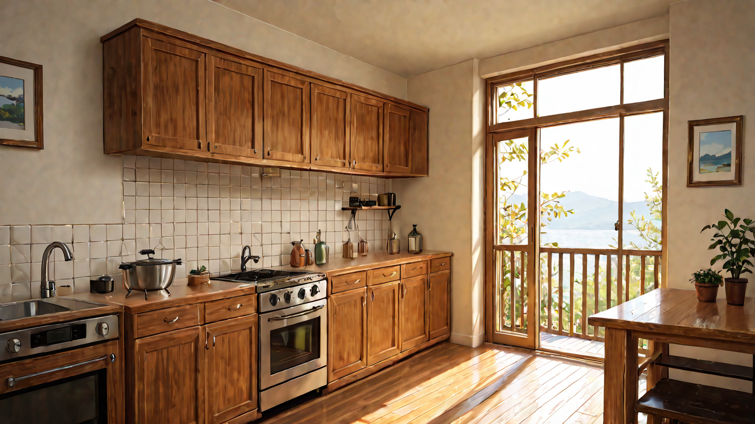 ルーターの設置場所を調整する様子