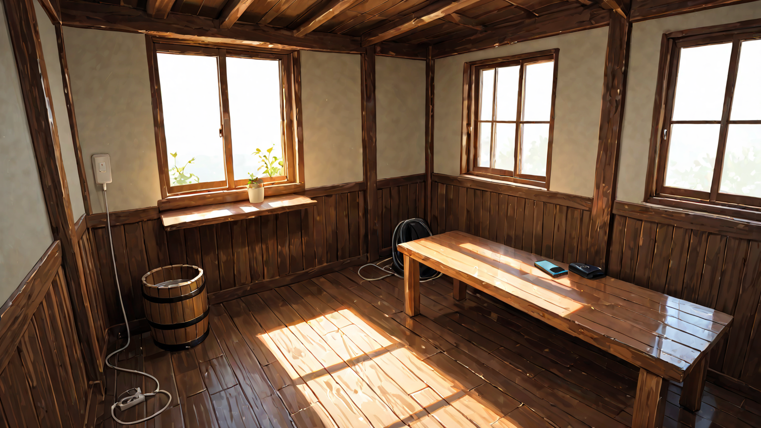 充電ケーブルと充電器のチェックをする手