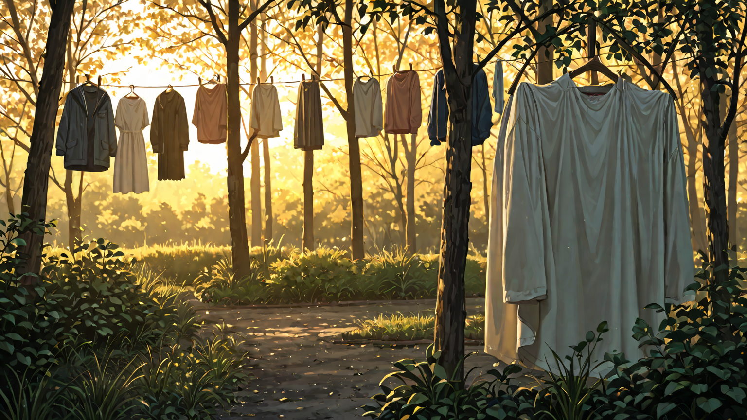 花粉防止カバーと洗濯物ハンガー