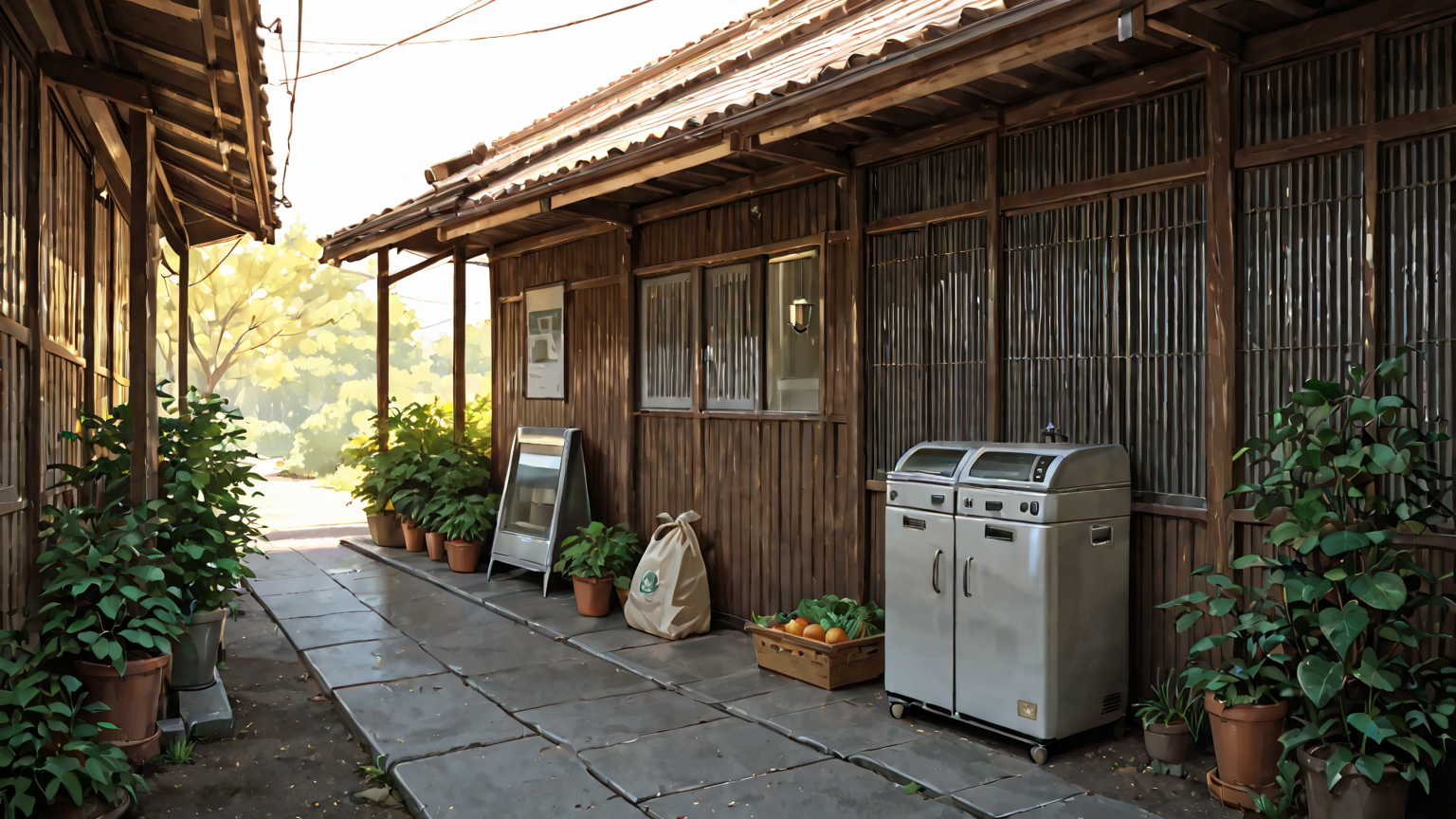 冷凍庫に入れられた生ゴミの袋