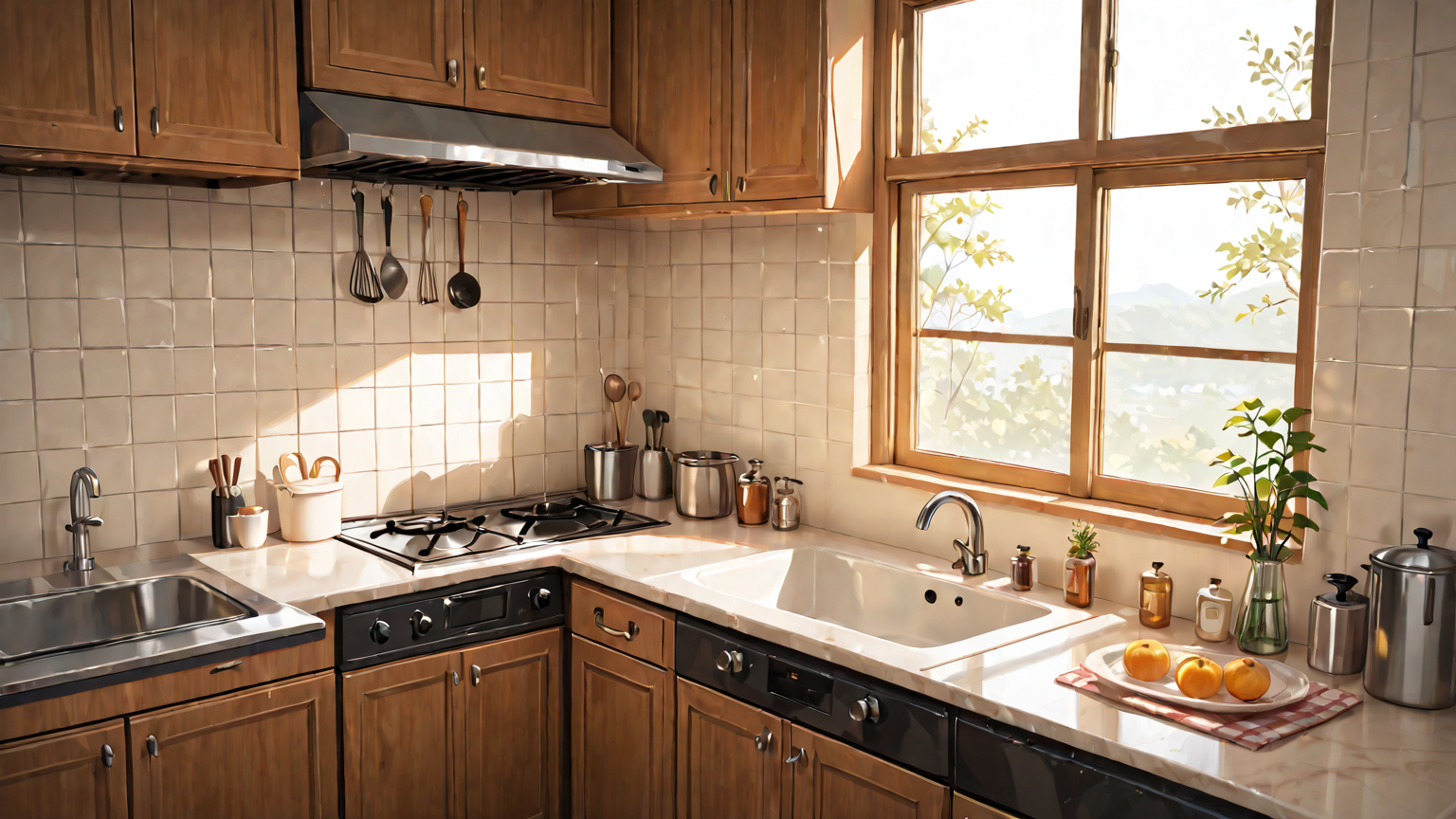 キッチンに設置された消臭グッズ