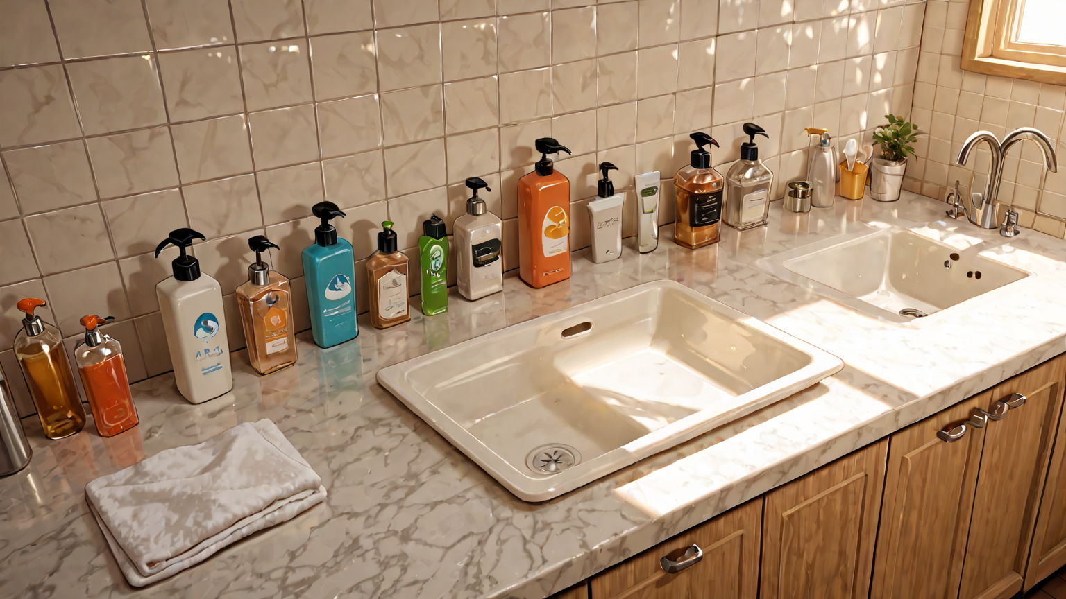 油汚れを除去するためにアルコールスプレーとクロスを使う様子