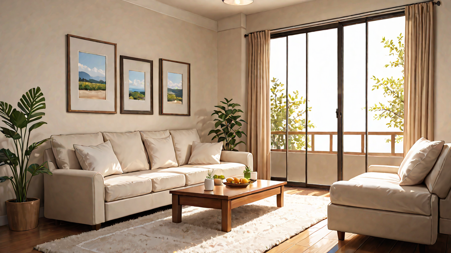 節約生活を楽しむ家族の様子