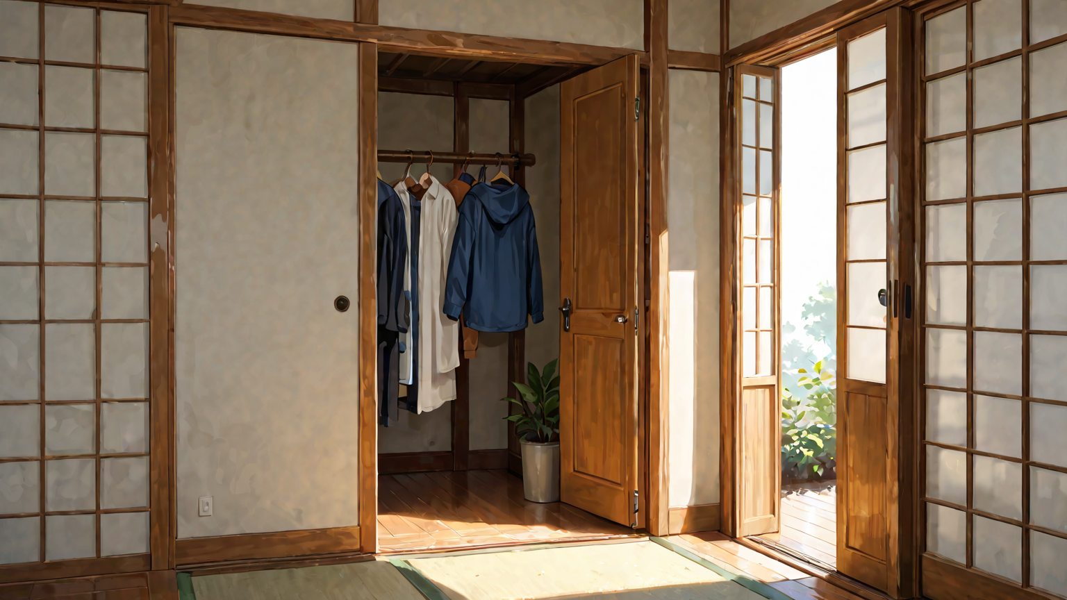 風通しの良いクローゼットのイメージ