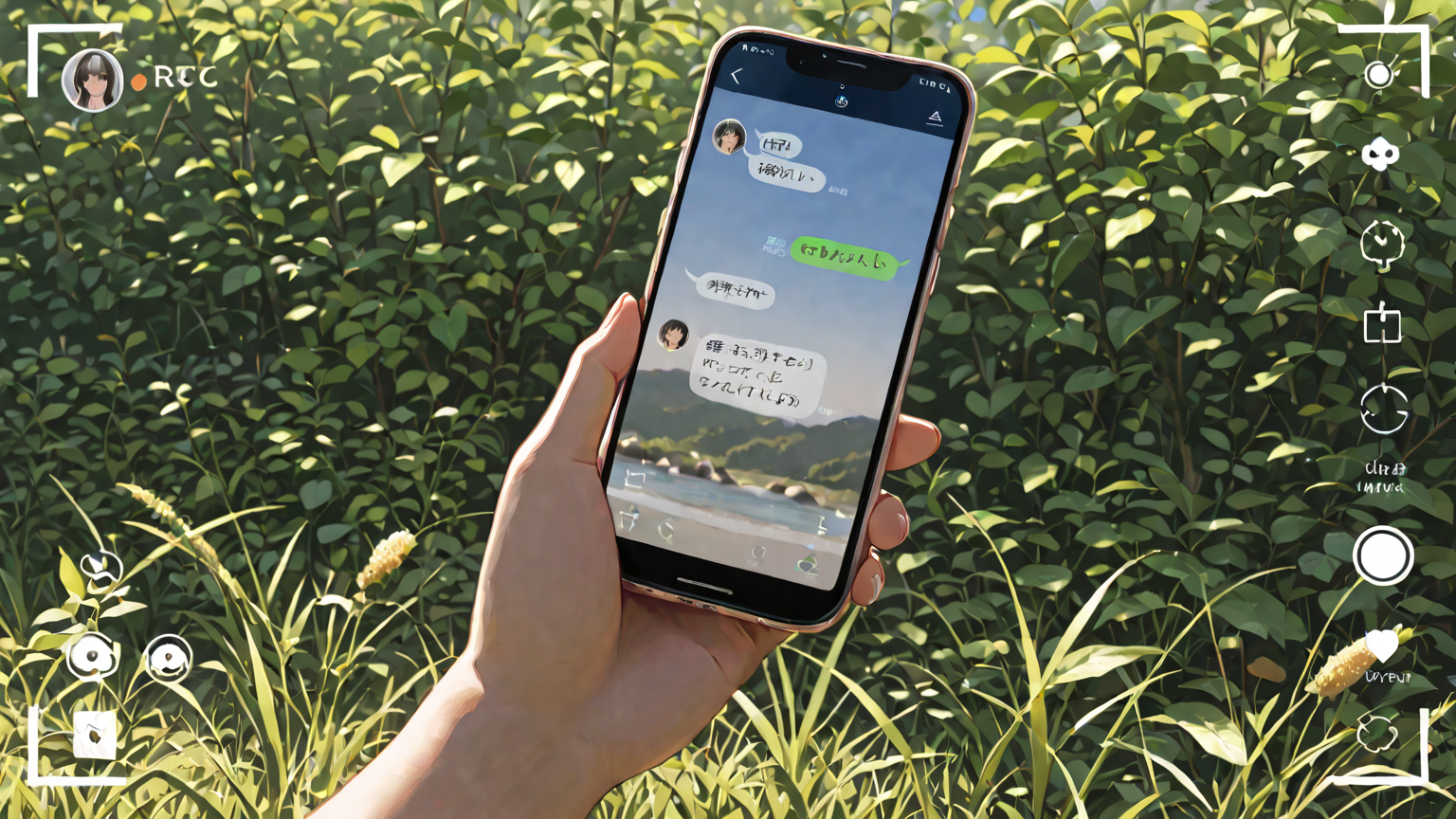 スマホの設定画面で通知設定を確認している様子