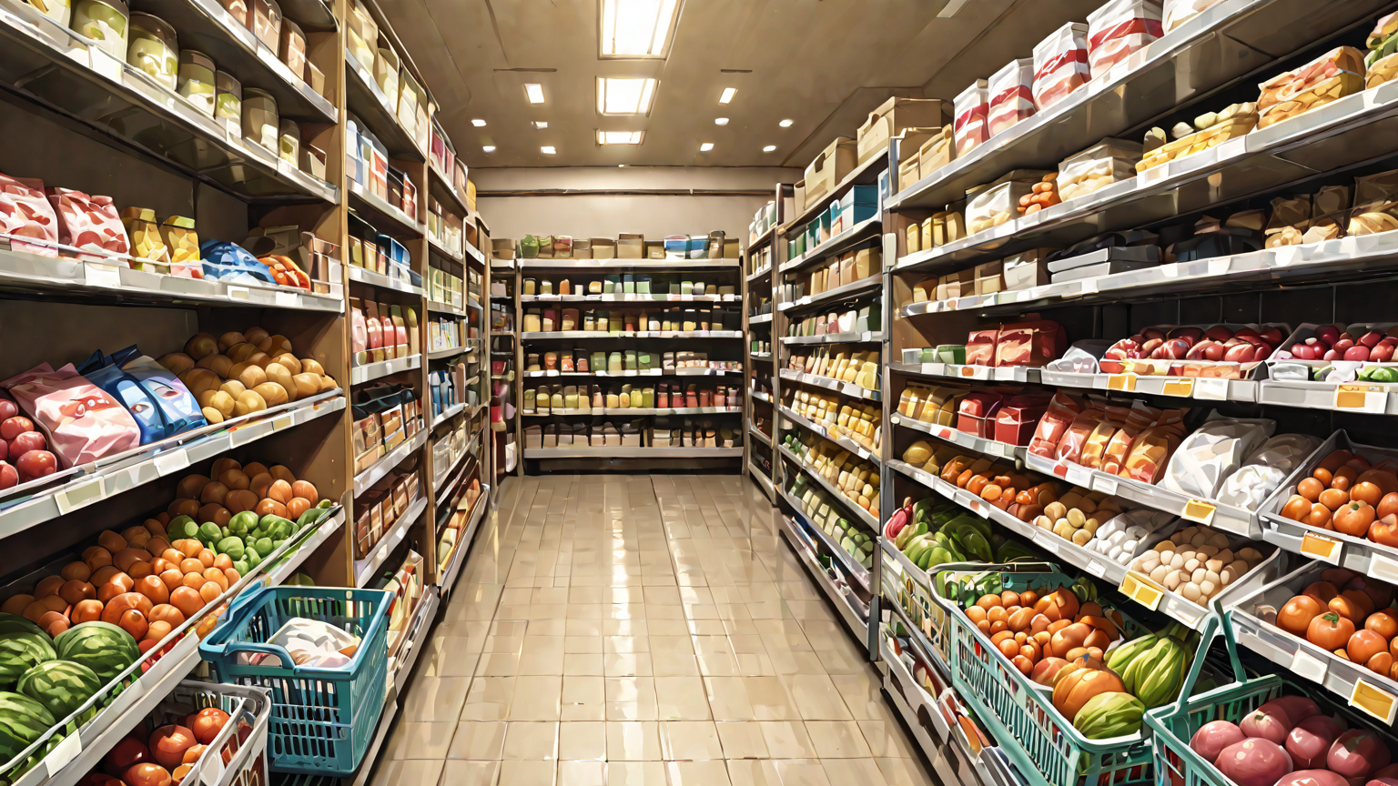 節約を意識した買い物カゴ