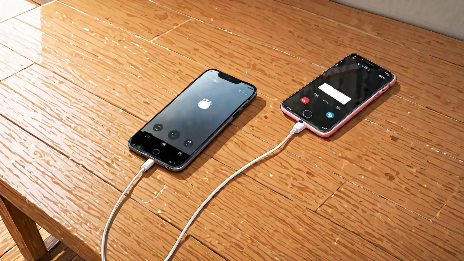 断線箇所を確認するスマホ充電ケーブル
