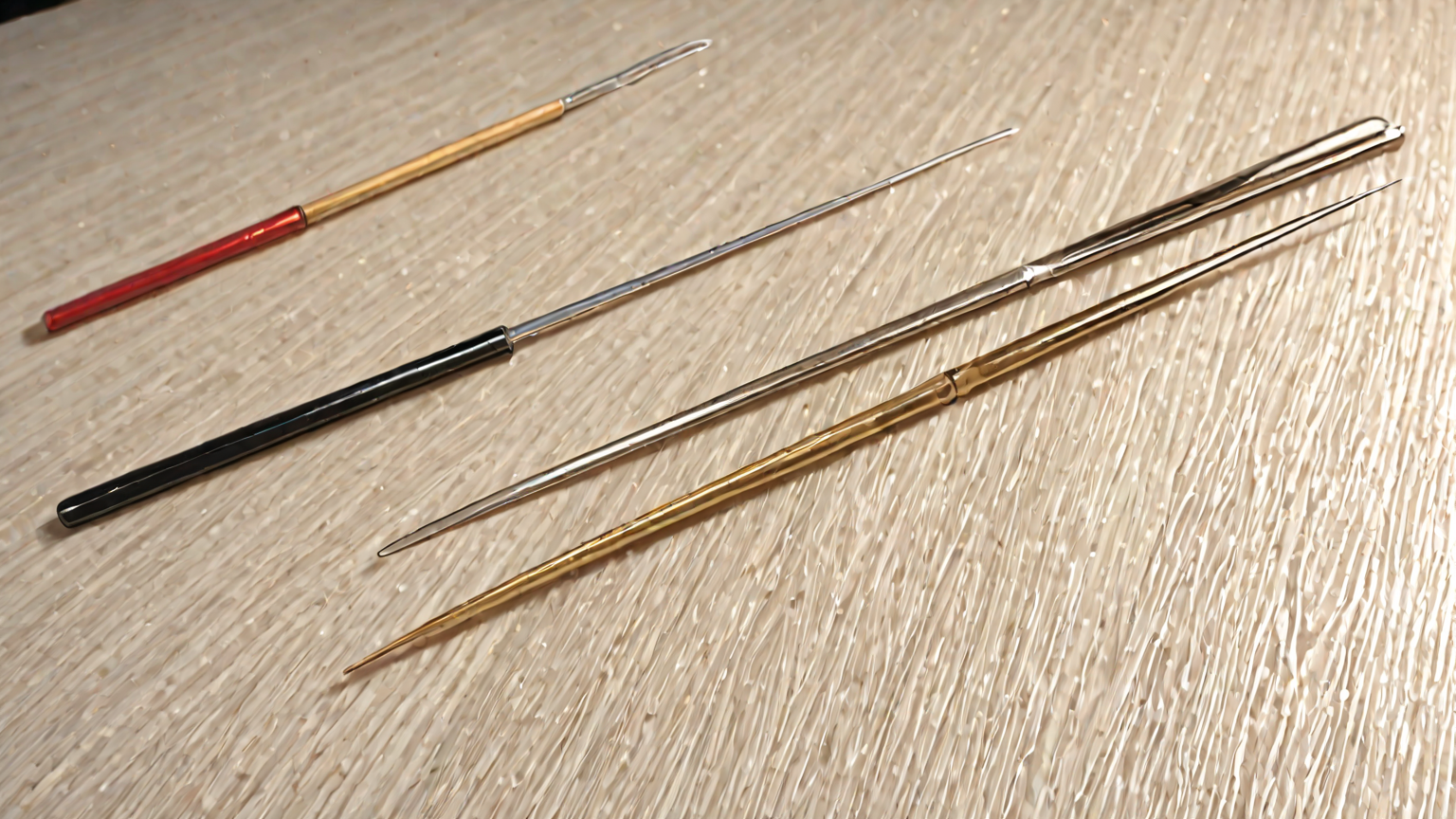 ネックレスをほどくための道具（針、ピンセットなど）