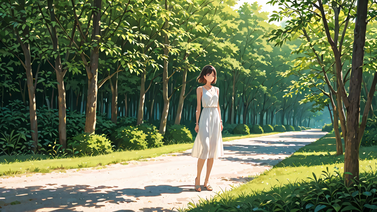 手首にネックレスを着けている女性の写真