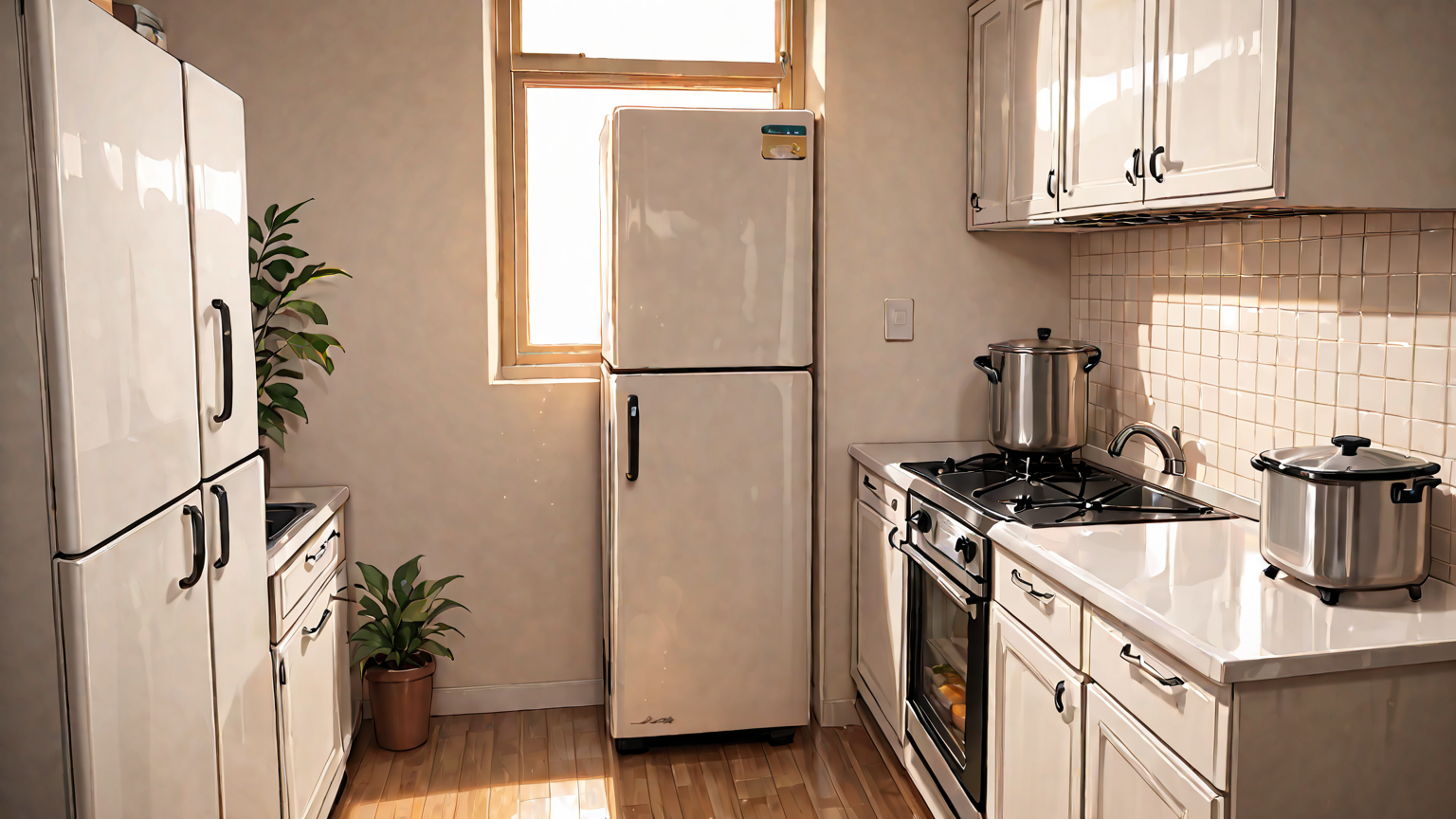 冷蔵庫の簡単な点検ポイントのイラスト