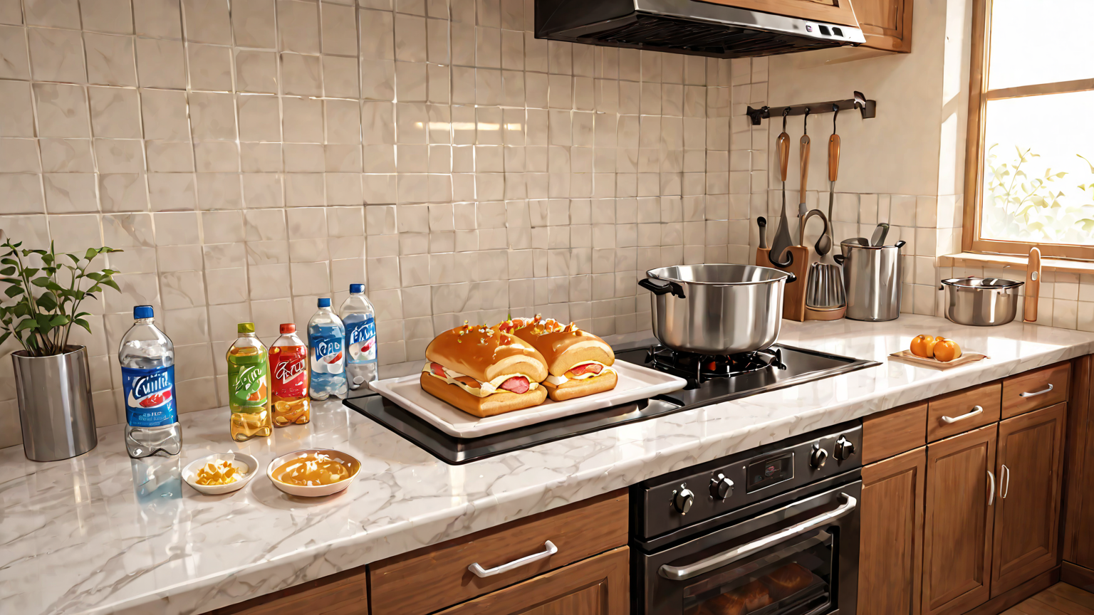 市販の食洗機用洗浄剤と重曹、クエン酸のイメージ