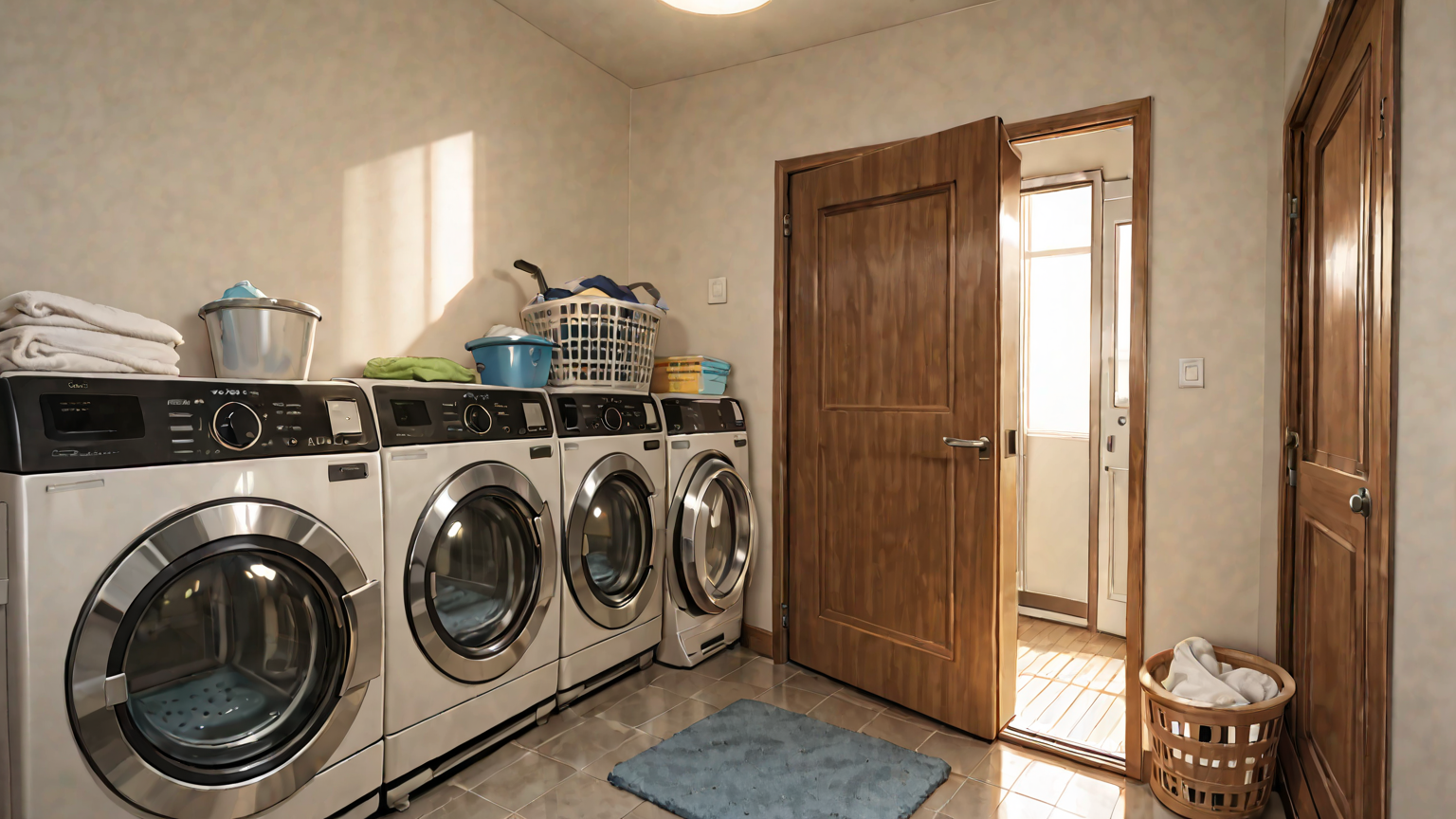 洗濯槽のクリーニングをしているイメージ