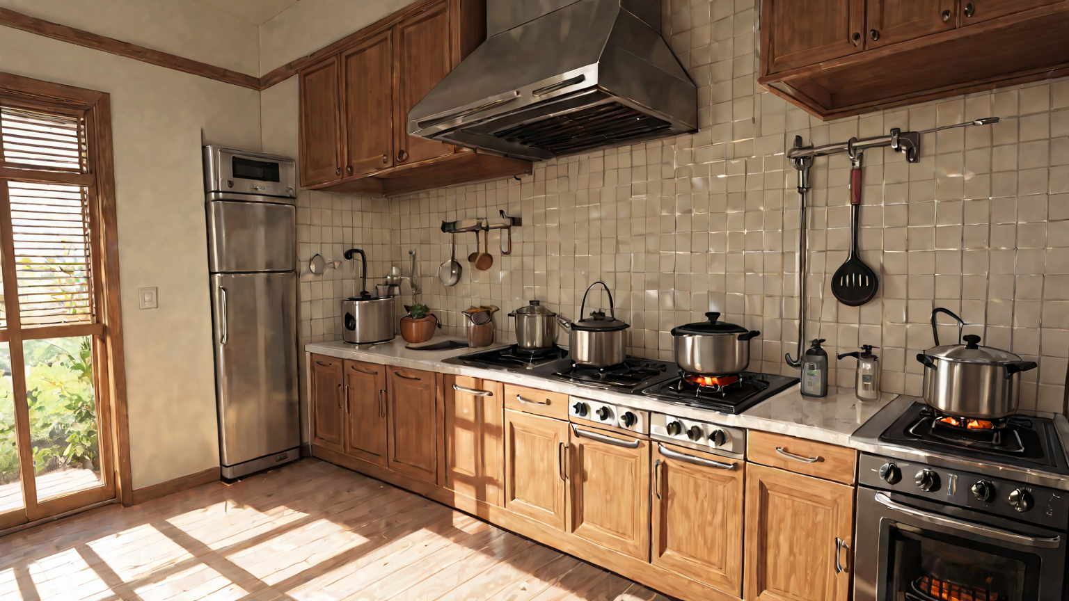 ガス機器とメーターのイメージ