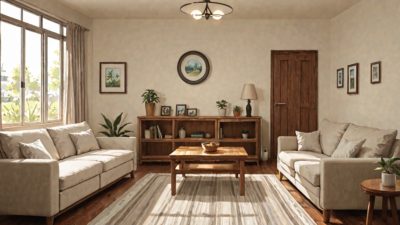 きれいに整理されたリビング