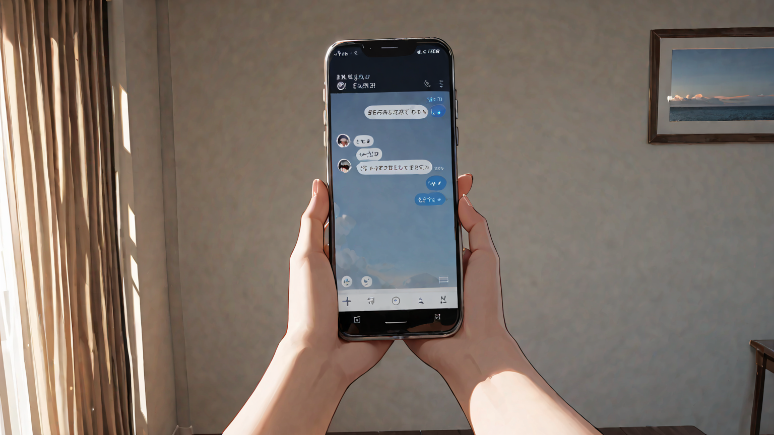 スマホの設定画面でアップデートを確認している様子