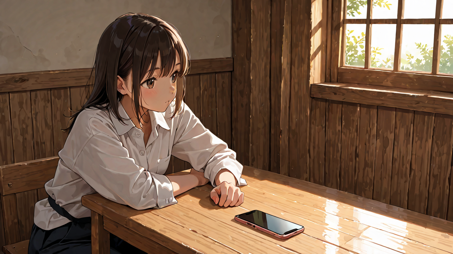 スマホの音量ボタンを操作している様子