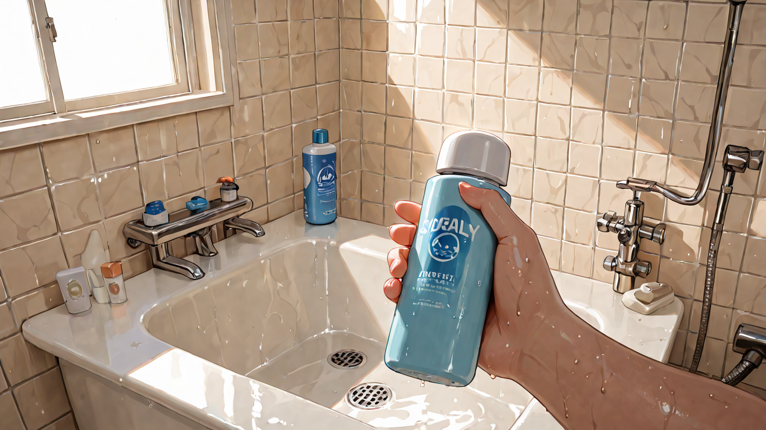 脇汗パッドと制汗剤の使用イメージ