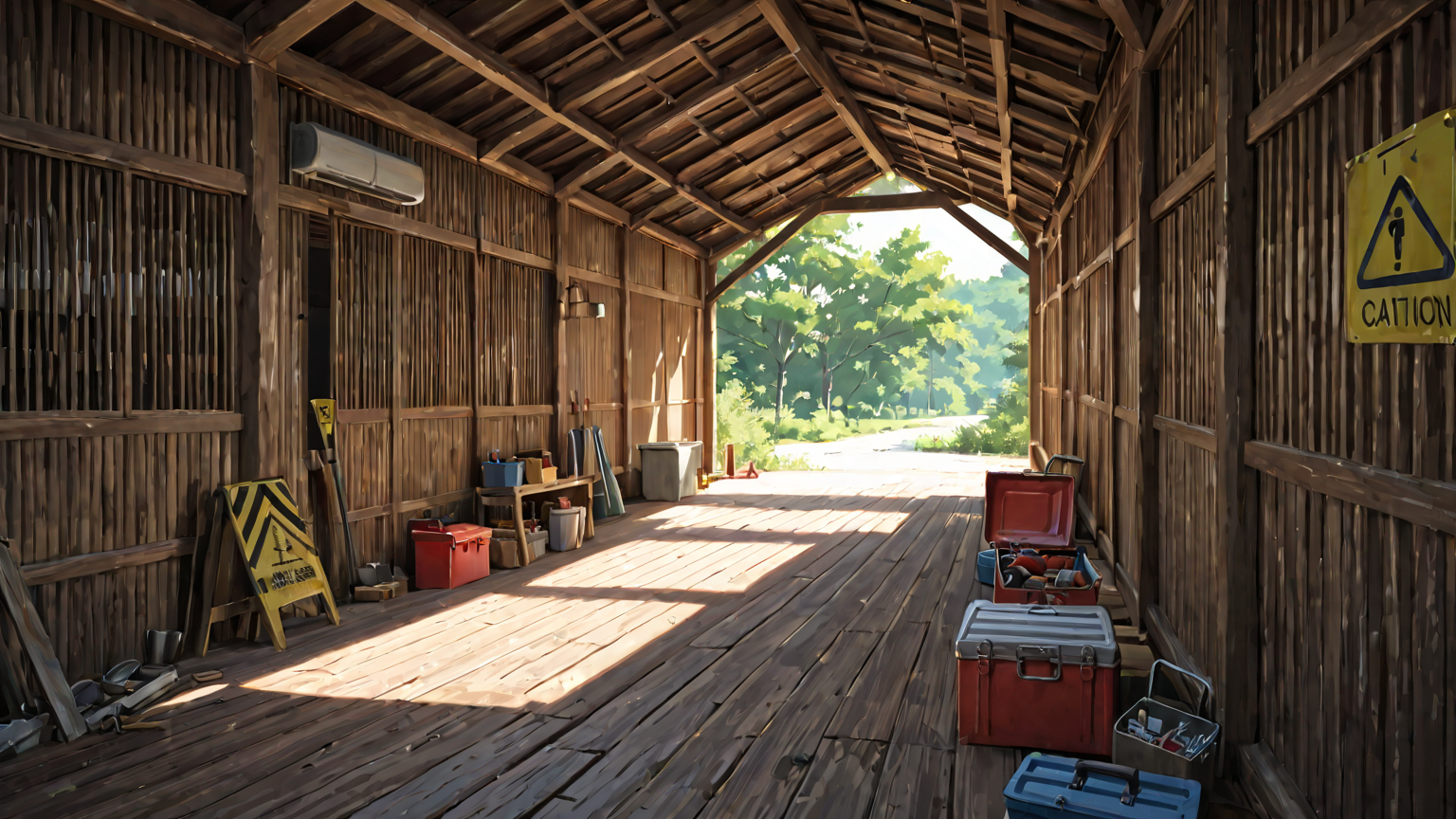 注意マークと工具を持つ手のイラスト