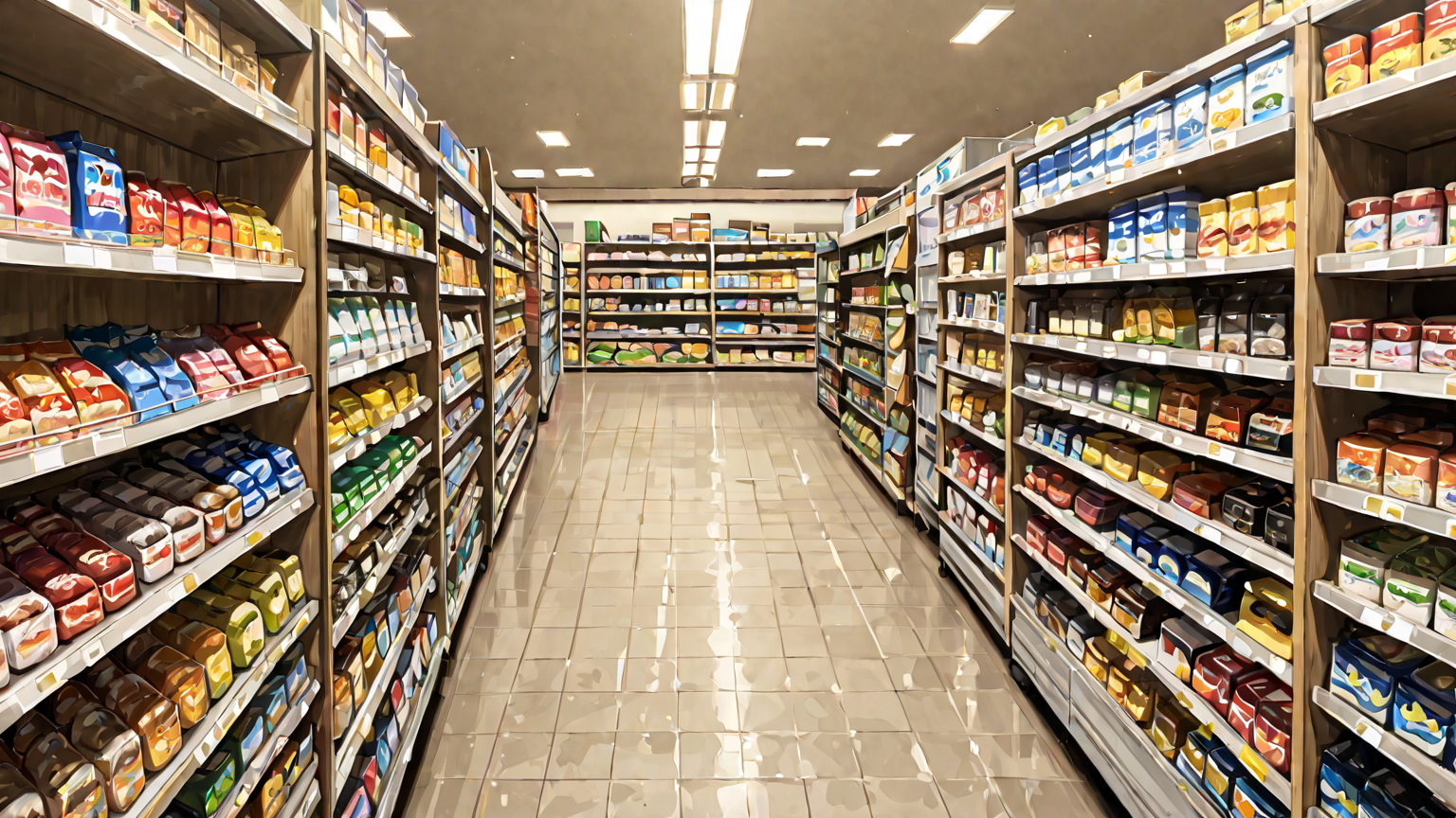 100均の多彩な日用品が並んでいる店内