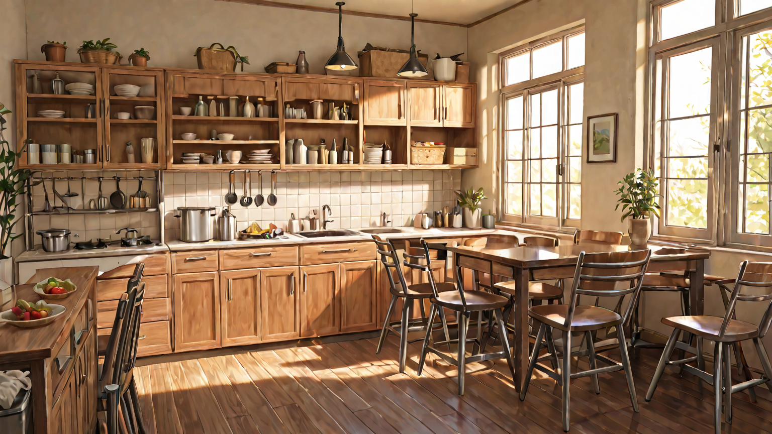 きれいに整理されたキッチンの収納