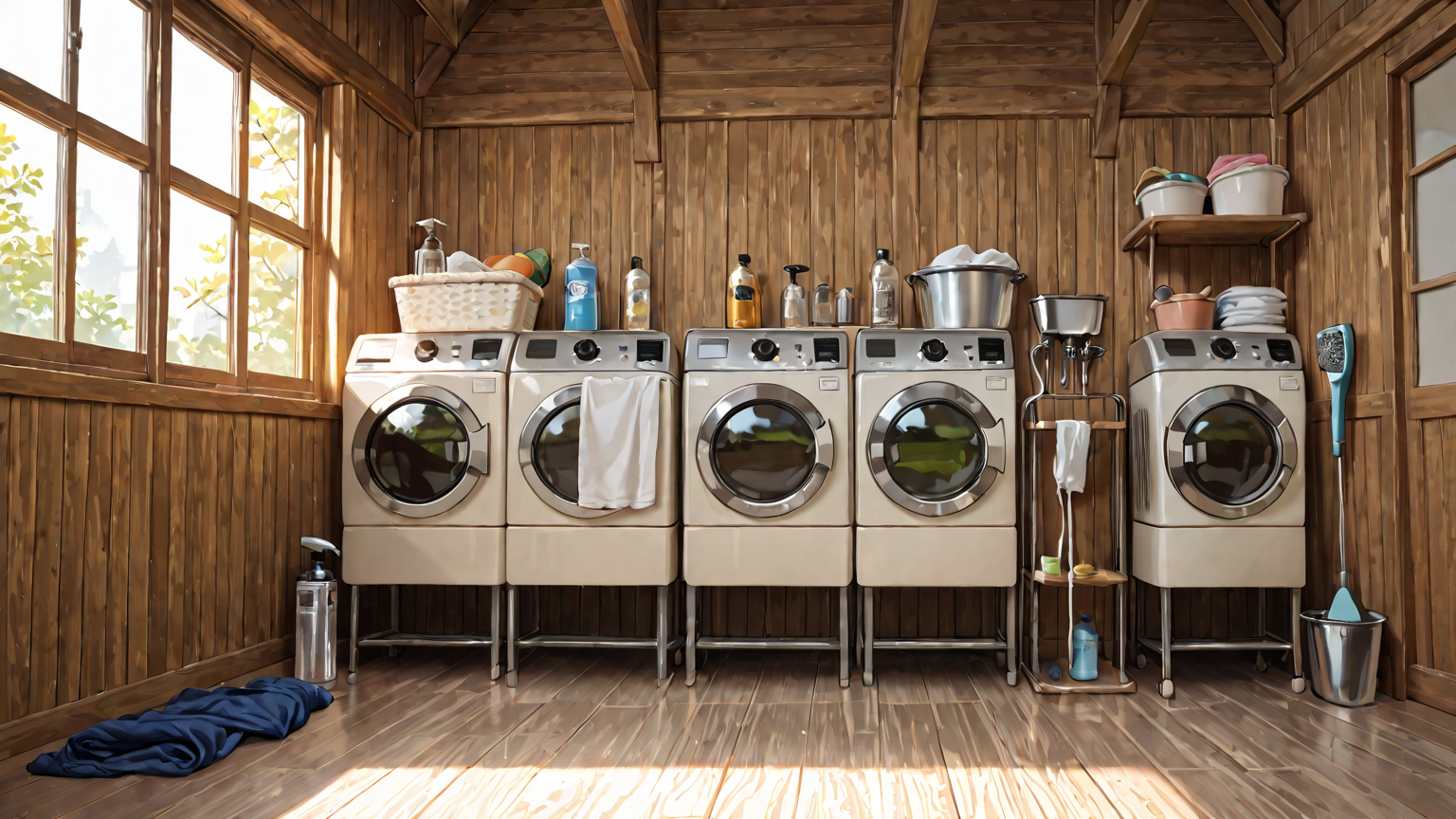 毛玉取りブラシと柔軟剤のボトル