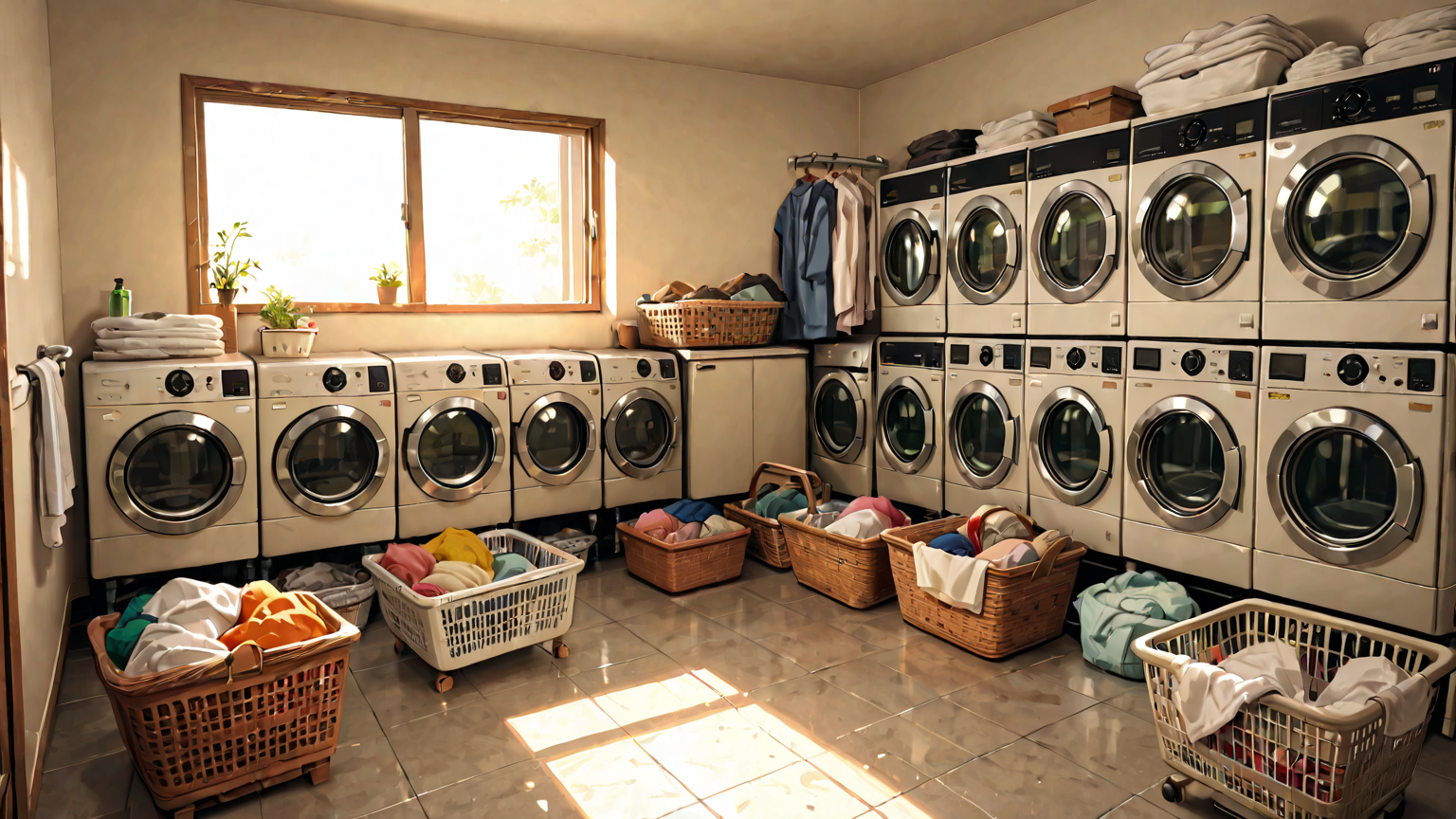 洗濯手順のイラスト