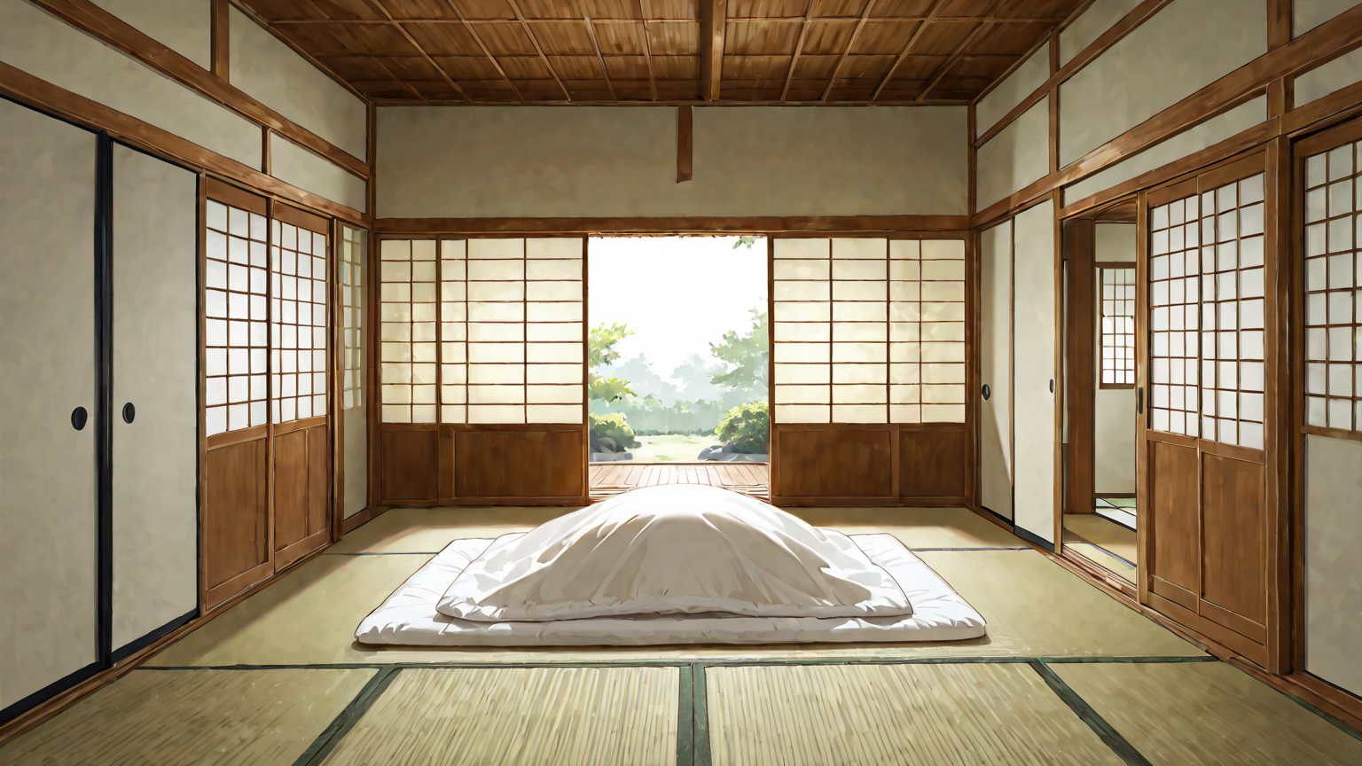 湿気の多い梅雨の布団とダニイメージ