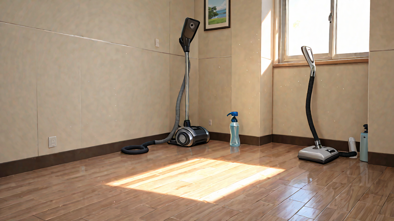 ダニ対策用スプレーと掃除機