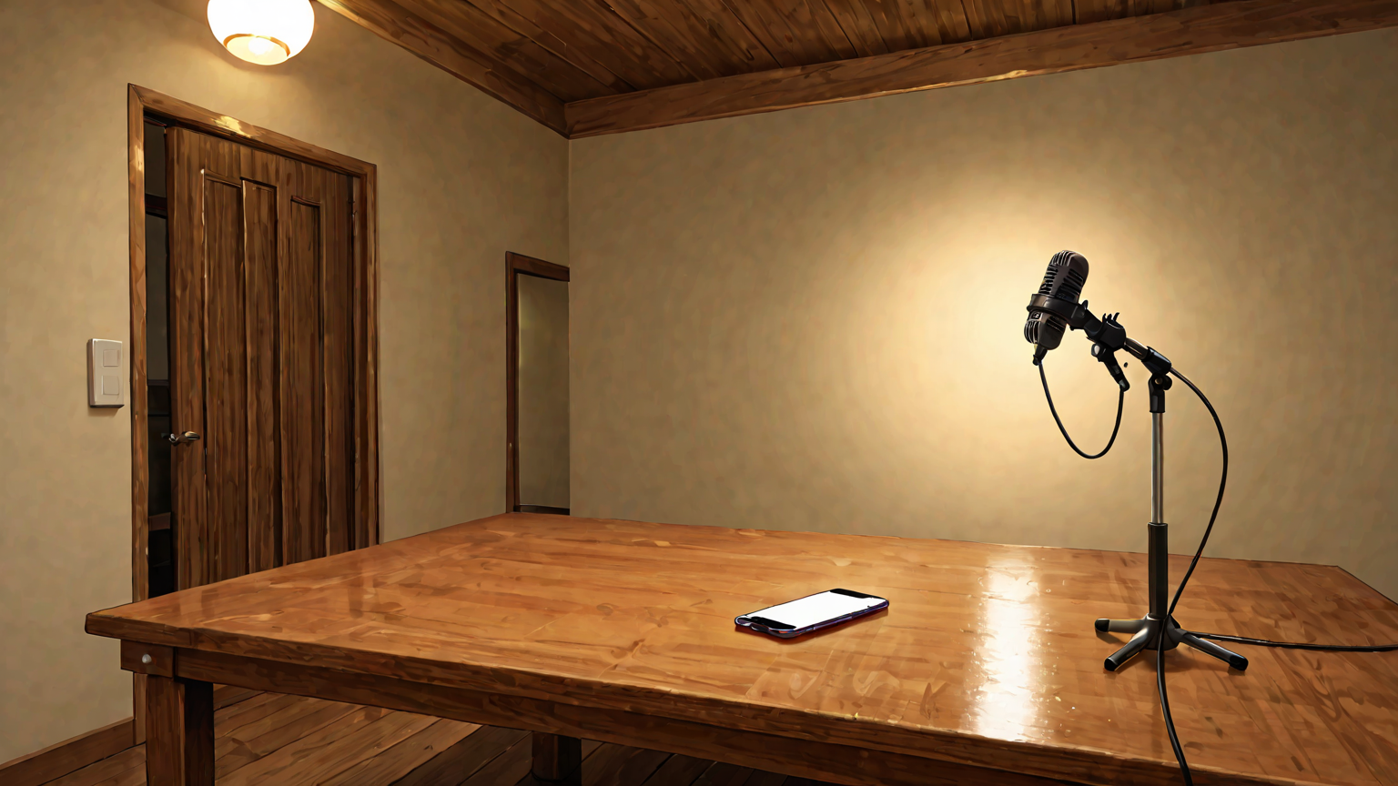 スマホのマイク部品をチェックするイメージ